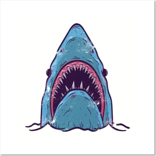 Shark head Design T-shirt STICKERS CASES MUGS WALL ART NOTEBOOKS PILLOWS TOTES TAPESTRIES PINS MAGNETS MASKS Posters and Art